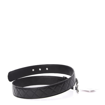 Chanel Lambskin Quilted CC Chain Belt 80 32 Black 4 of 7