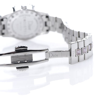 Christian Dior Stainless Steel Sapphire Pink Mother of Pearl 29mm Christal Quartz Watch 5 of 7
