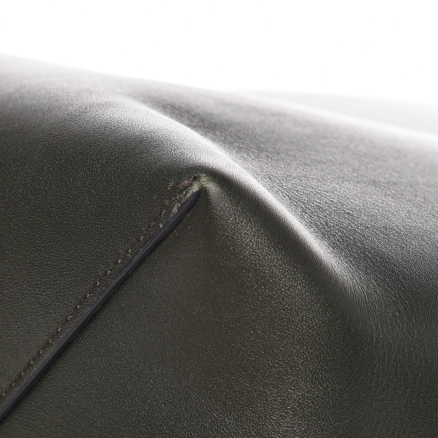 Celine Shiny Smooth Calfskin Small Twisted Cabas Navy Dark Green 11 of 13