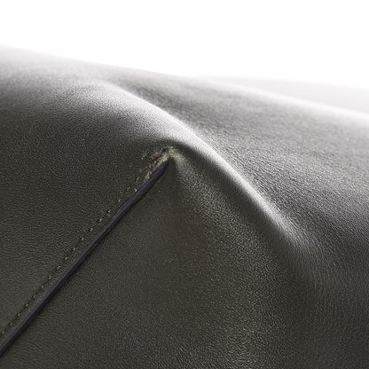 Celine Shiny Smooth Calfskin Small Twisted Cabas Navy Dark Green 11 of 13