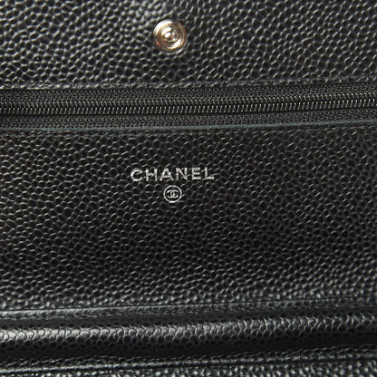 Chanel Caviar Quilted Wallet On Chain WOC Black 6 of 11