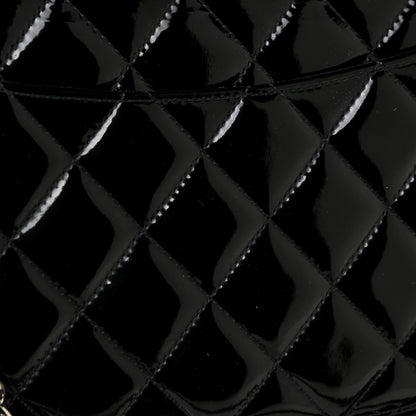 Chanel Patent Quilted Jumbo Double Flap Black 22 of 22
