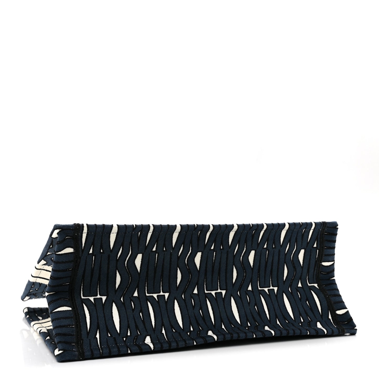 Canvas Embroidered Medium Miss Dior Graffiti Book Tote White Deep Blue