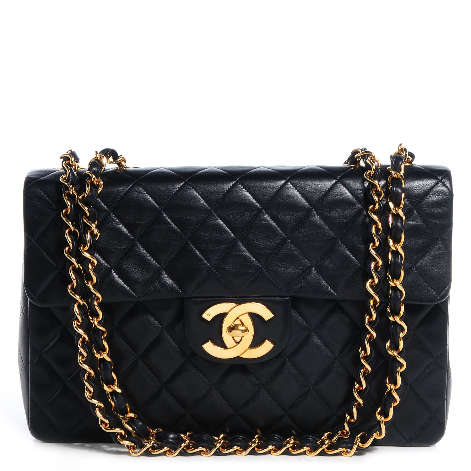 Chanel Lambskin XL Jumbo Flap Black 1 of 10