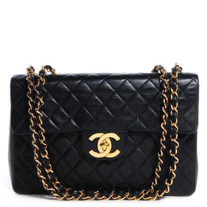Chanel Lambskin XL Jumbo Flap Black 1 of 10