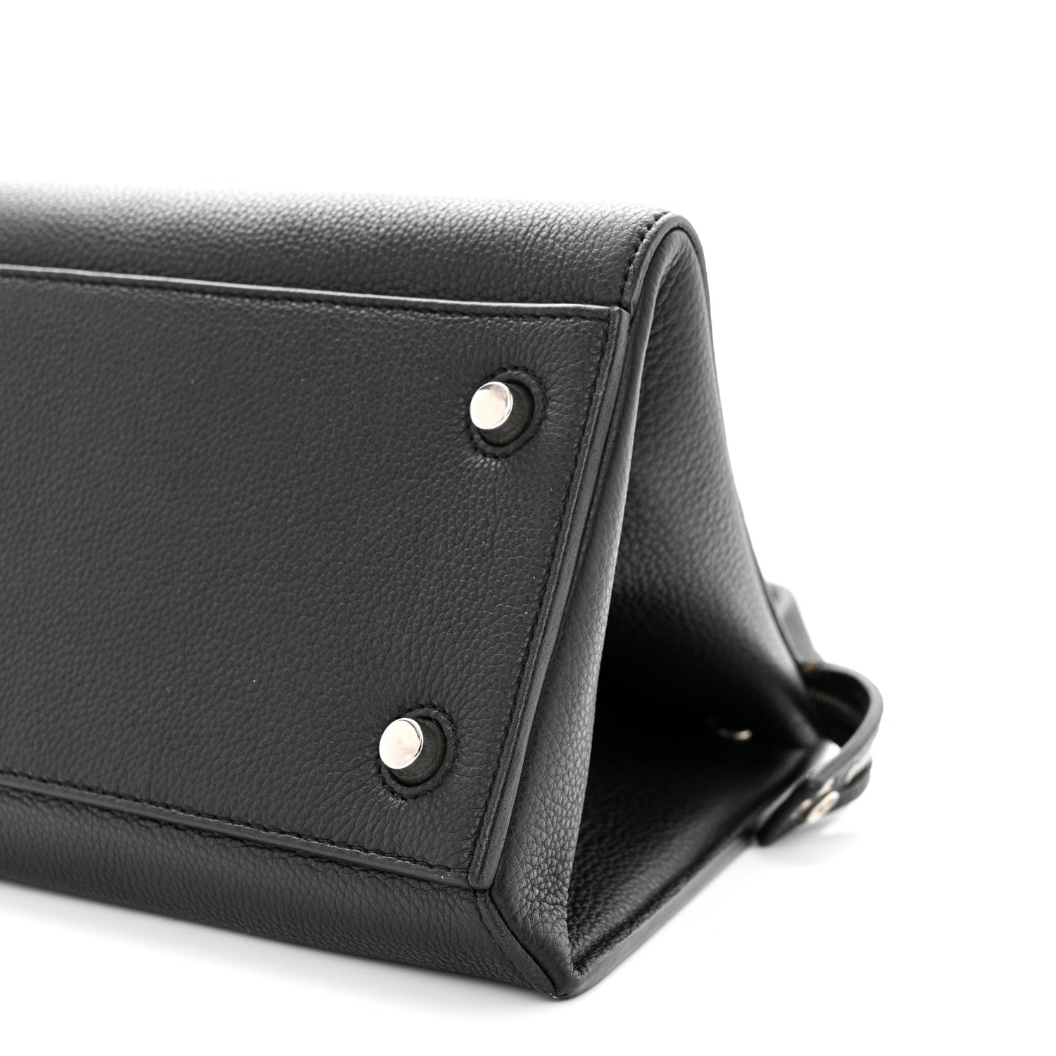 Celine Supple Calfskin Medium Edge Shoulder Bag Black 9 of 13