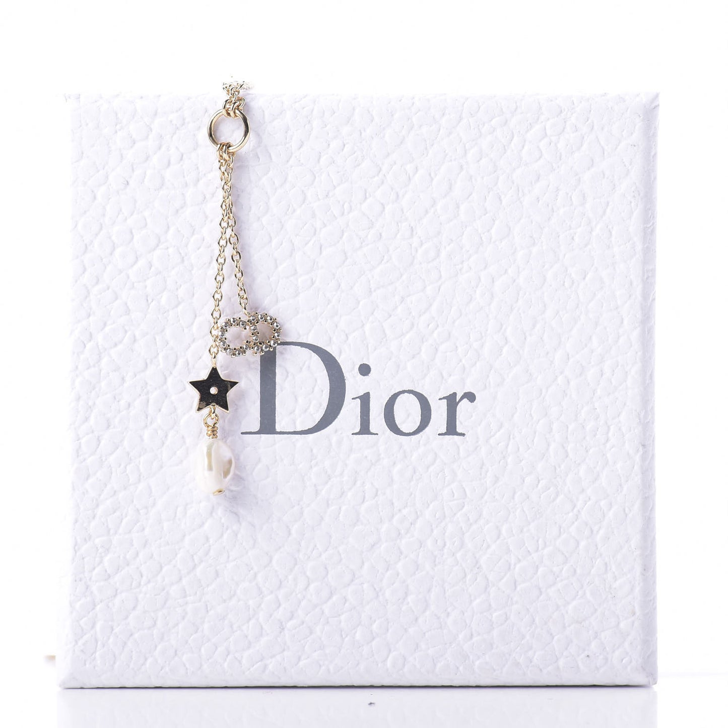 Crystal Pearl Shiny-D Tribal Long Necklace Gold