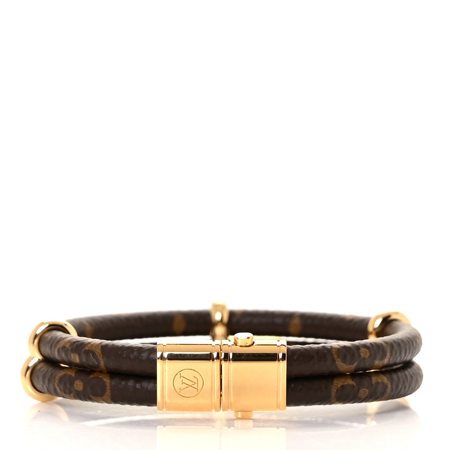 Louis Vuitton Monogram Keep It Twice Bracelet 17 3 of 5
