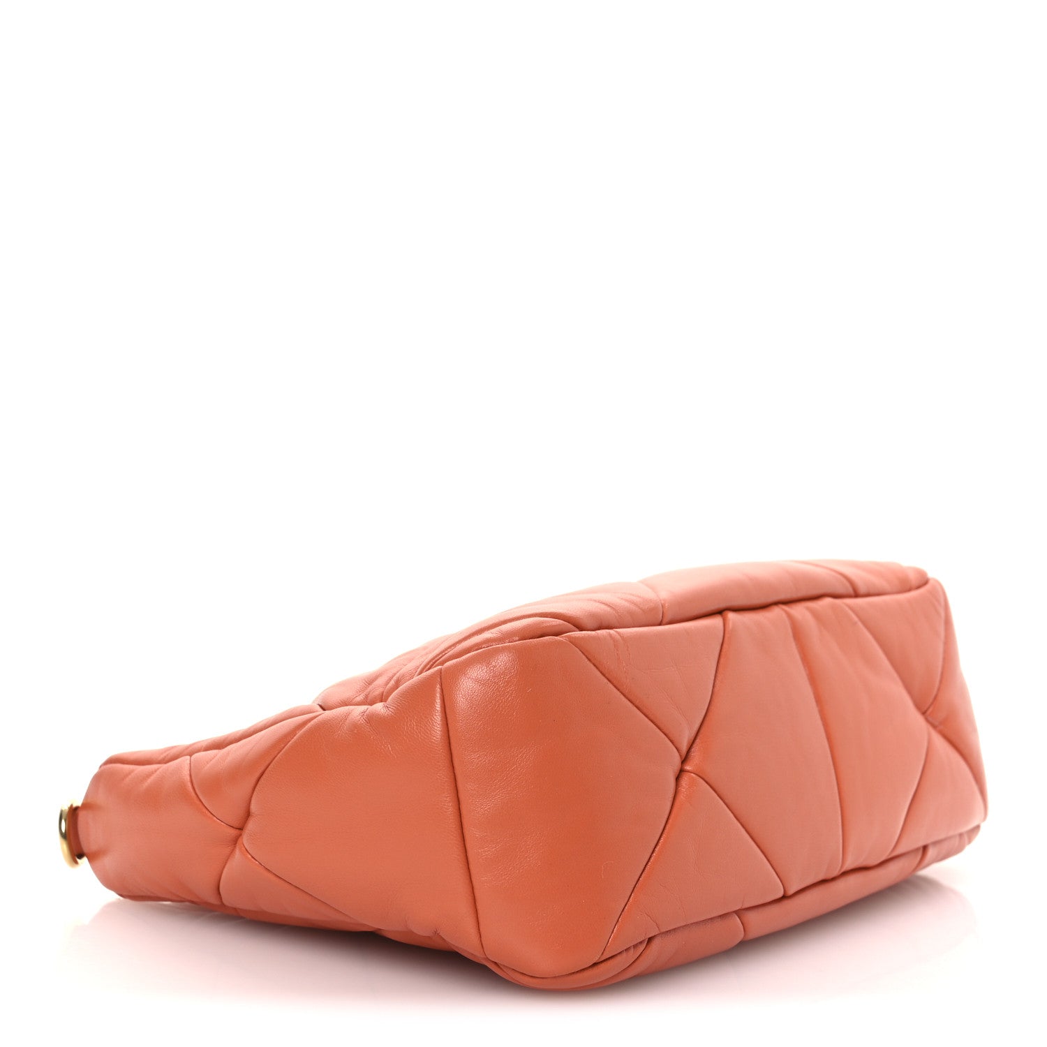 Prada Nappa Triangle Quilted Patchwork System Bag Arancio 4 of 13
