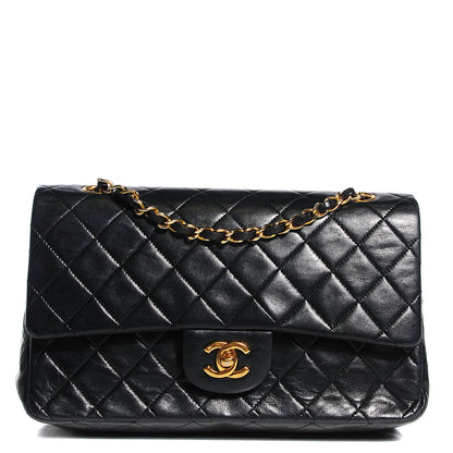 Chanel Lambskin Medium Double Flap Black 1 of 9