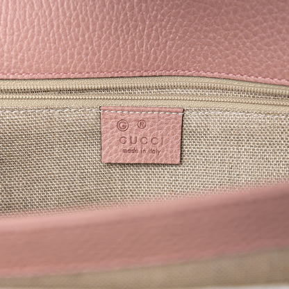 Gucci Dollar Calfskin Interlocking G Shoulder Bag Soft Pink 5 of 9