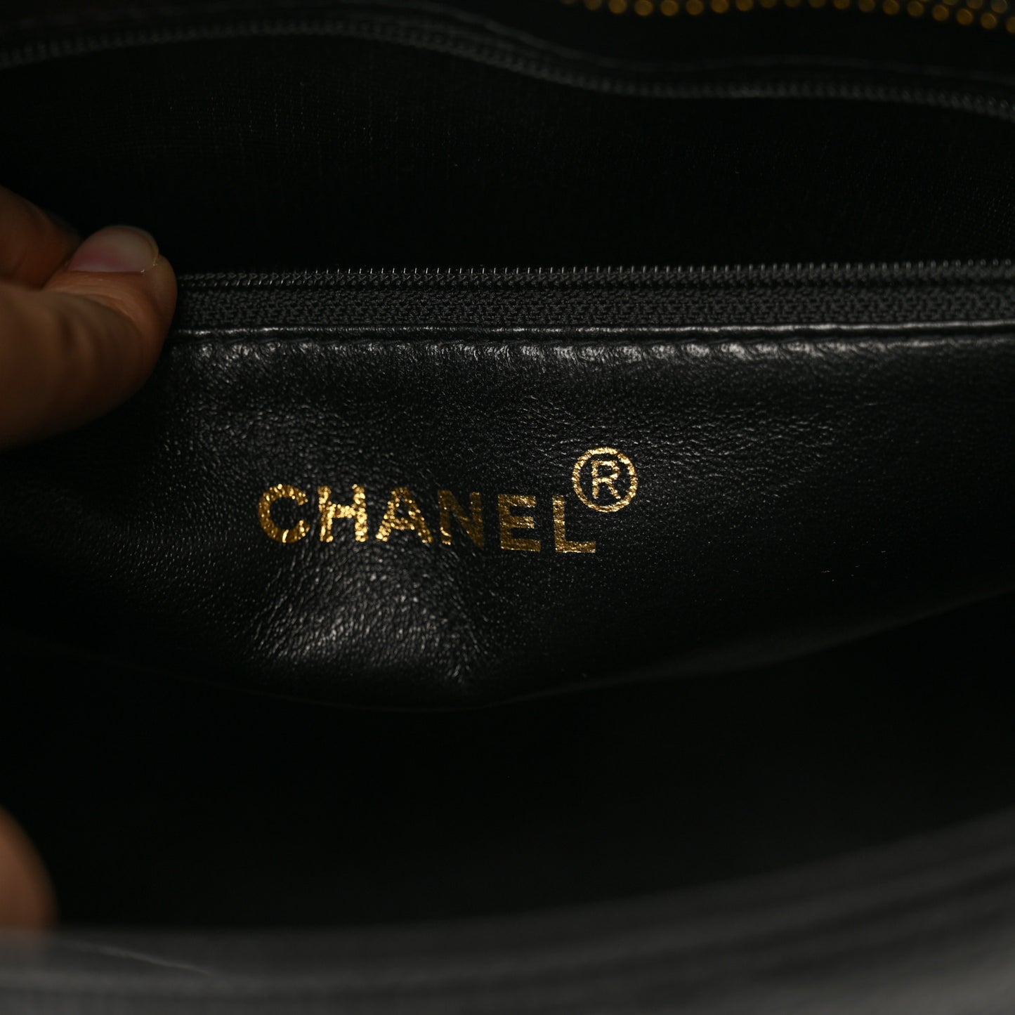 Caviar Quilted Medallion Tote Black