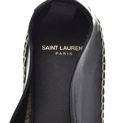 Saint Laurent Calfskin Men's Monogram Espadrilles 43 Black 7 of 9