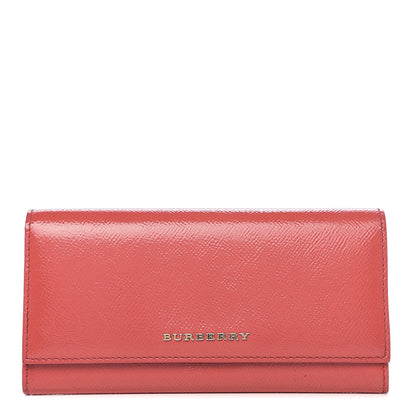 Burberry Patent Porter Continental Wallet Coral 1 of 6