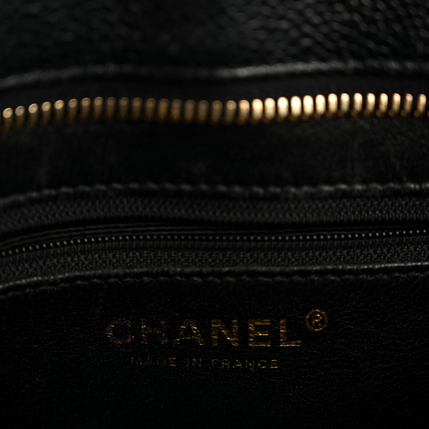 Caviar Quilted Medallion Tote Black