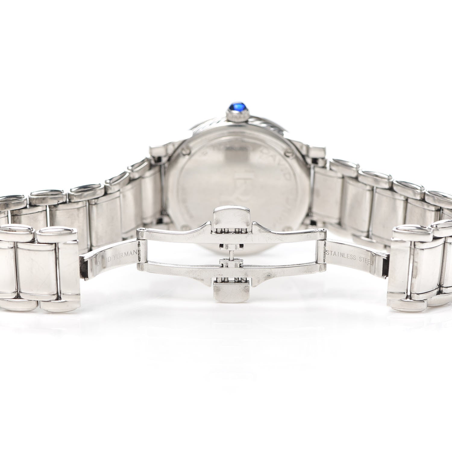 David Yurman Stainless Steel Diamond Mother of Pearl 30mm Classic Quartz Watch 5 of 5