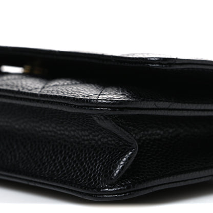 Chanel Caviar Quilted Wallet on Chain WOC Black 11 of 11