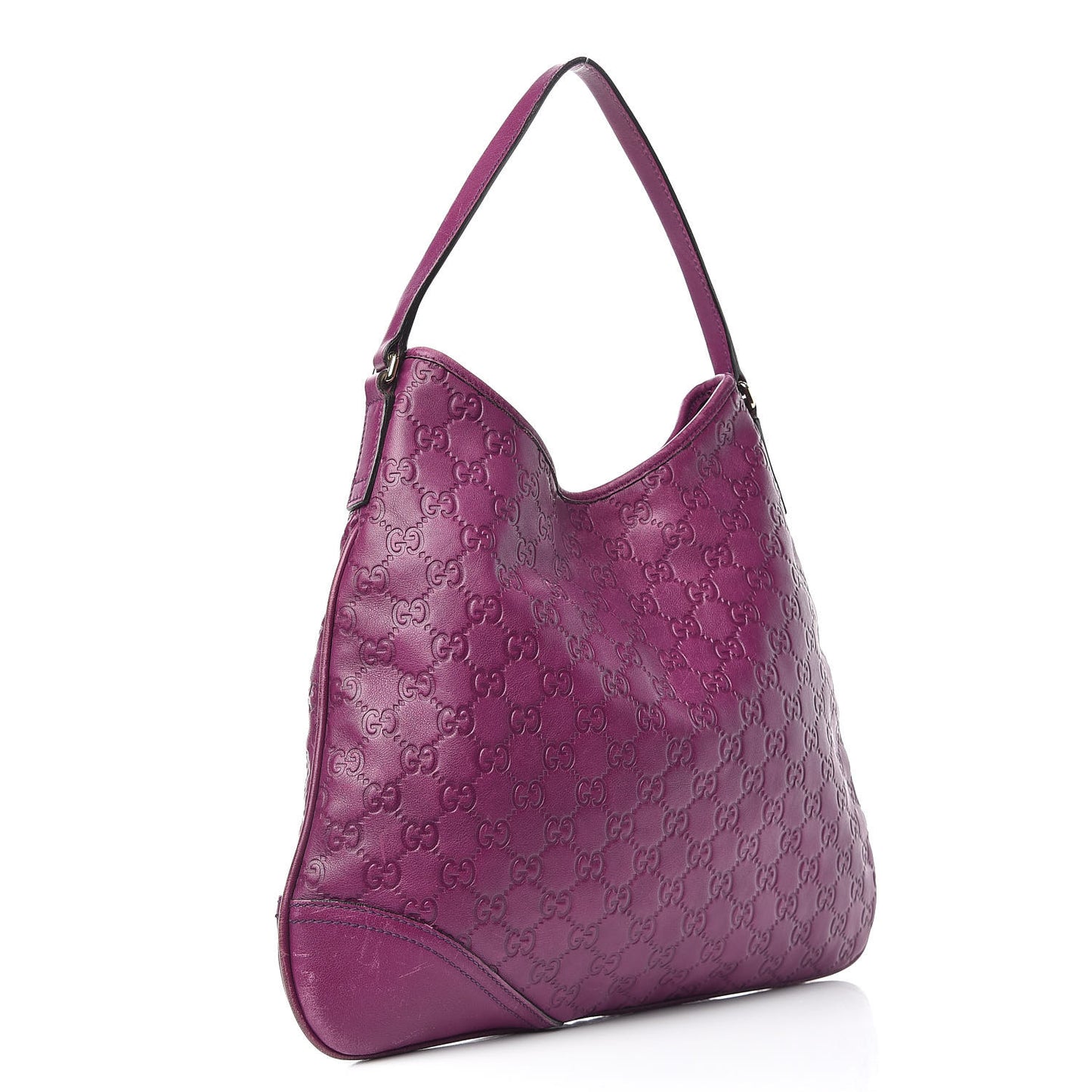 Guccissima Medium New Britt Hobo Purple