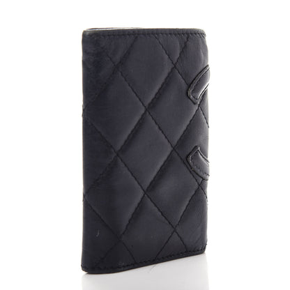 Chanel Calfskin Quilted Cambon 6 Key Holder Black 3 of 8