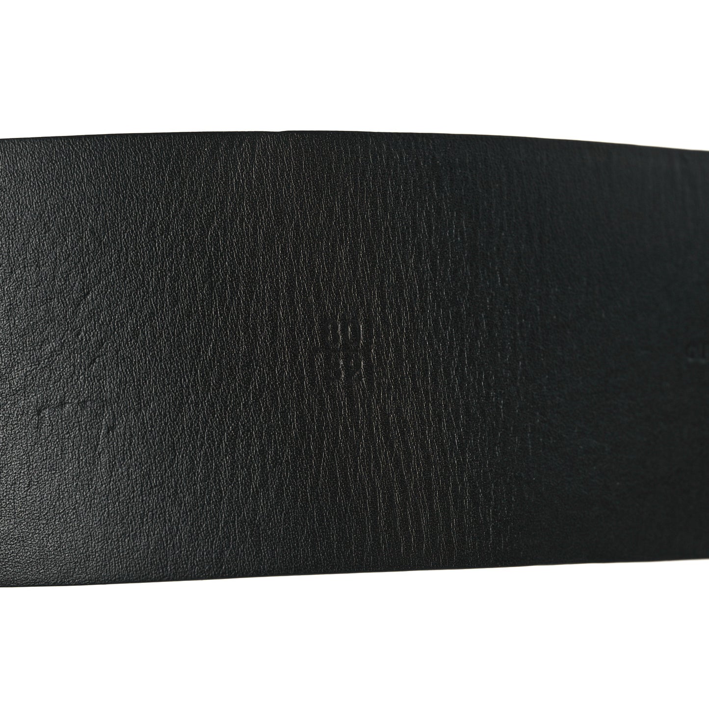Suede Pearl Logo Chain Belt 80 32 Black
