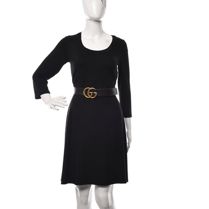Gucci Faded Calfskin Double G 40mm Belt 85 34 Black 2 of 6