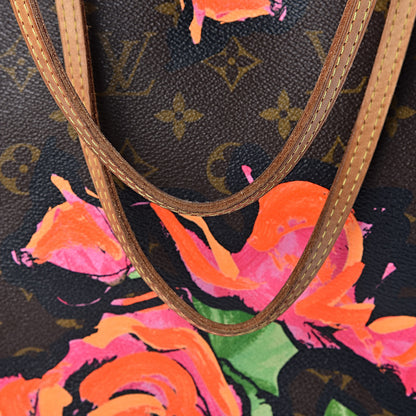 Louis Vuitton Monogram Roses Neverfull MM 14 of 17