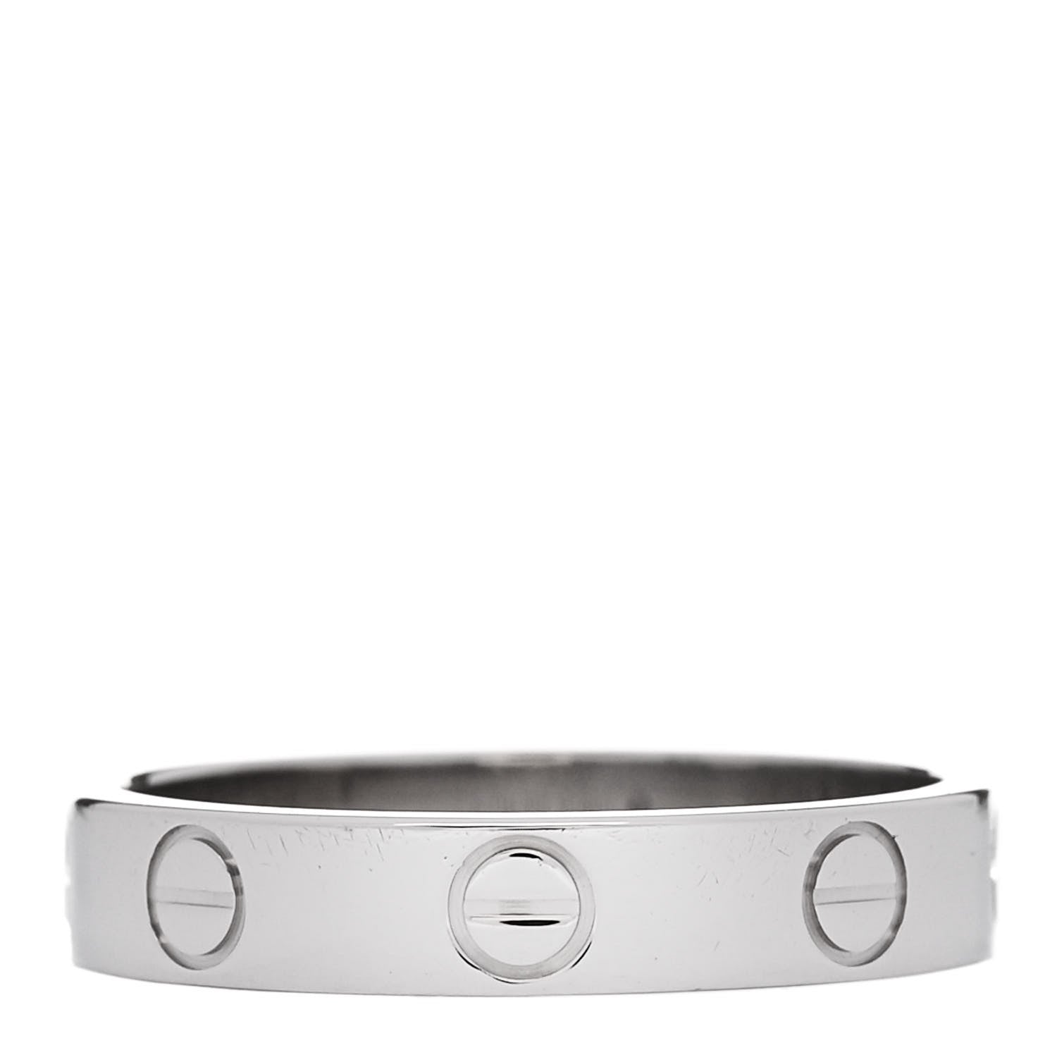 Cartier Platinum 3.5mm LOVE Wedding Band Ring 52 6 3 of 4