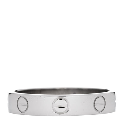 Cartier Platinum 3.5mm LOVE Wedding Band Ring 52 6 3 of 4