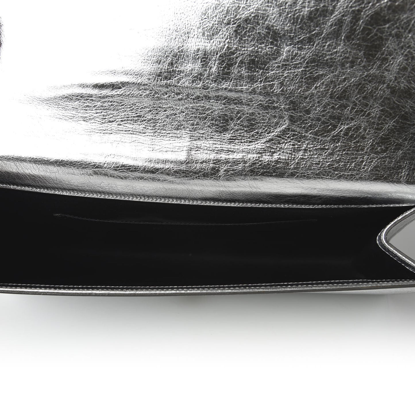 Metallic Calfskin Monogram Large Belle De Jour Clutch Moon