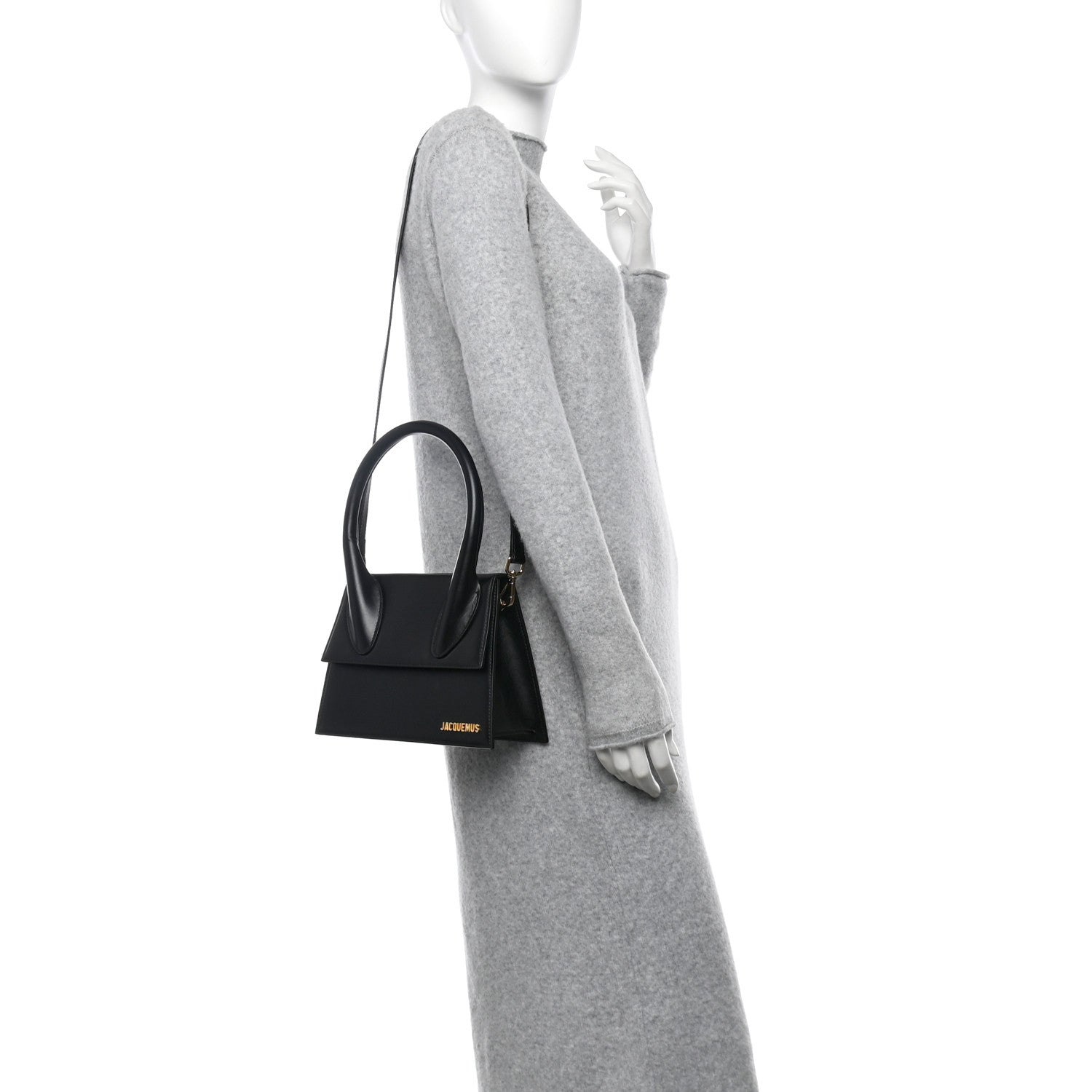 Jacquemus Smooth Calfskin Le Grand Chiquito Black 2 of 12