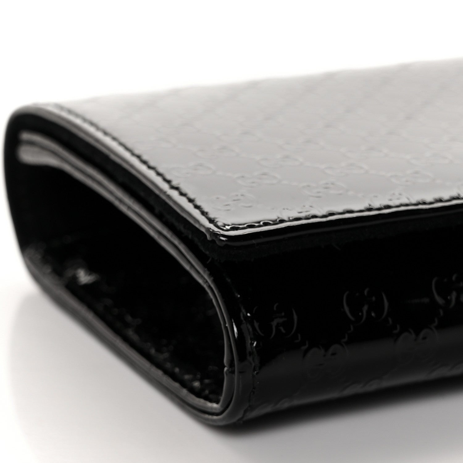 Gucci Patent Microguccissima Small Broadway Clutch Black 8 of 11