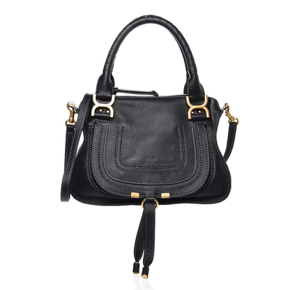 Chloe Calfskin Small Marcie Satchel Black 1 of 9
