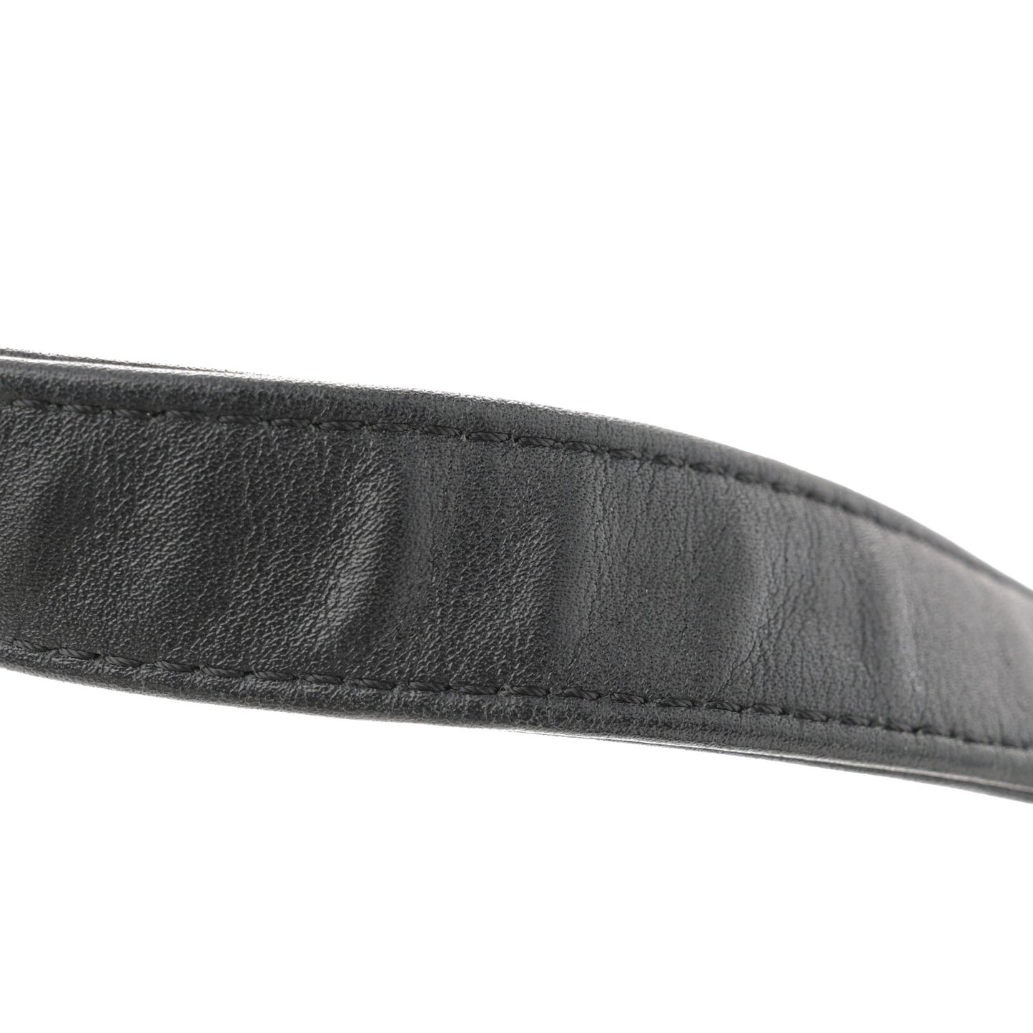 Calfskin Pleated Small Boy In Rome Flap Black White