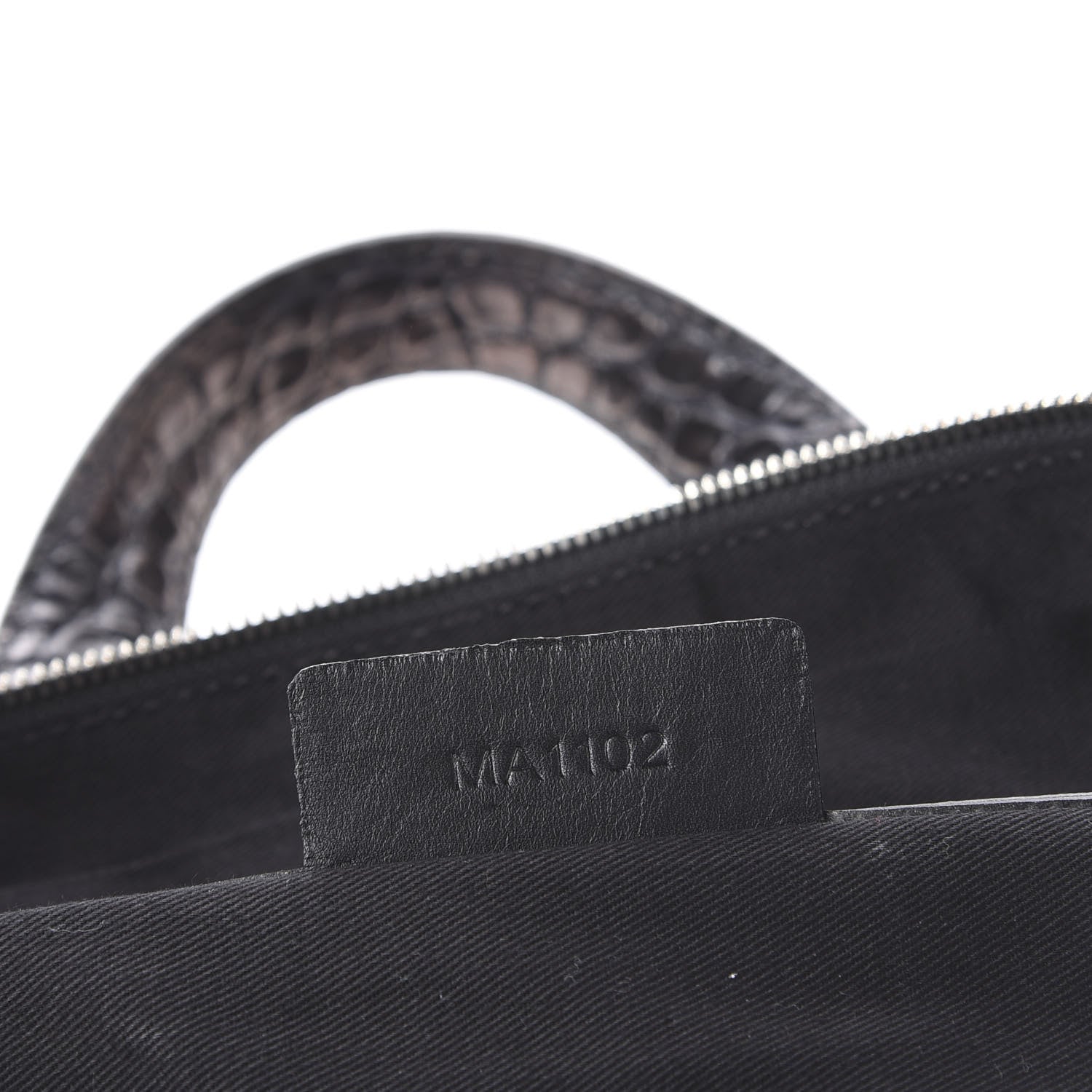 Givenchy Calfskin Crocodile Embossed Medium Nightingale Black 6 of 9