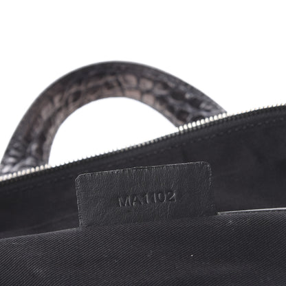 Givenchy Calfskin Crocodile Embossed Medium Nightingale Black 6 of 9