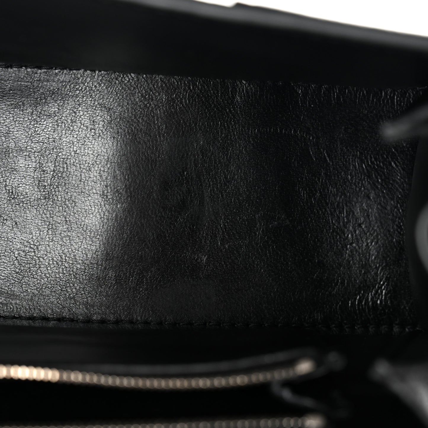 Grained Calfskin Small Hourglass Sling Shoulder Bag Black