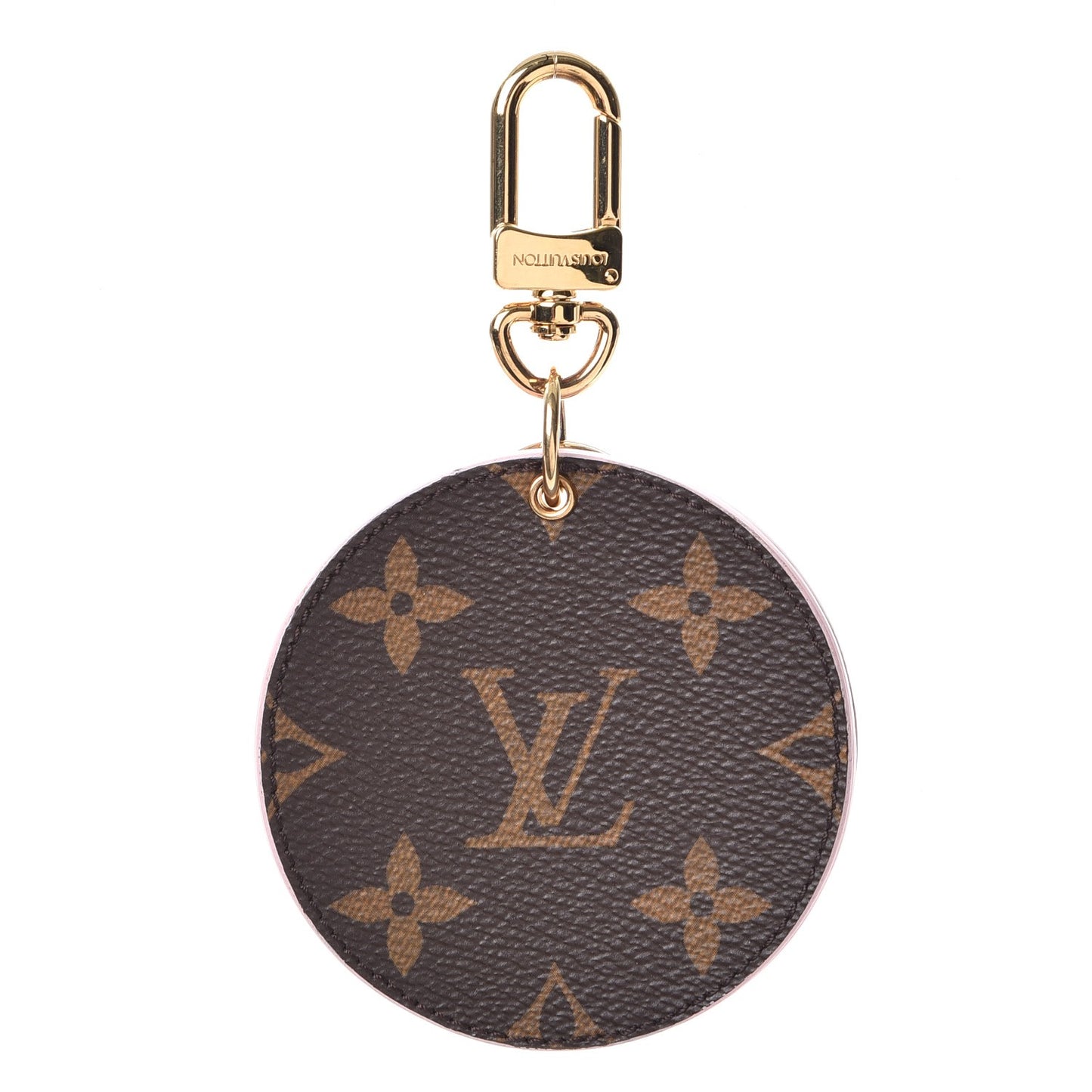 Monogram LV Mirror Key Holder Rose Ballerine