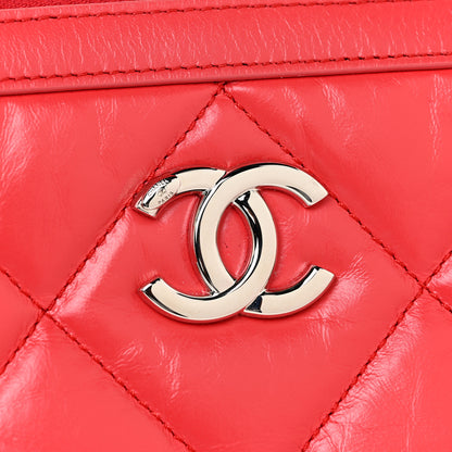 Chanel Calfskin Quilted Small CC Bowling Bag Red 15 of 17