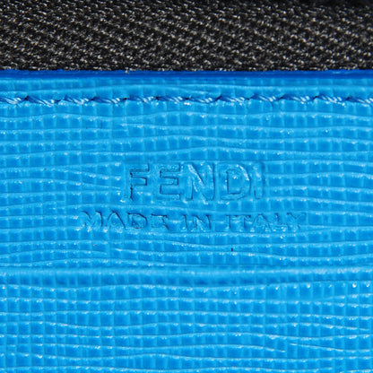 Fendi Vitello Elite QuTweet Studded Zip Around Wallet Asfalto Multicolor 6 of 9