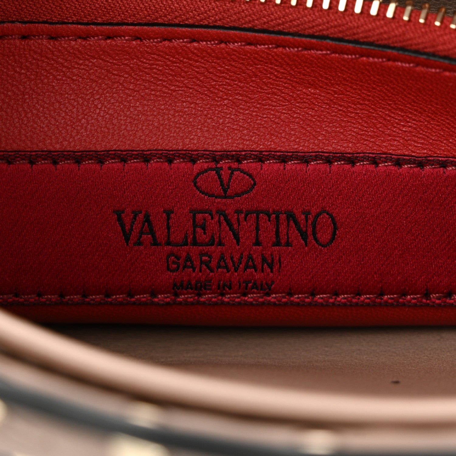 Valentino Garavani Lambskin Medium Rockstud Spike Shoulder Bag Poudre 6 of 9