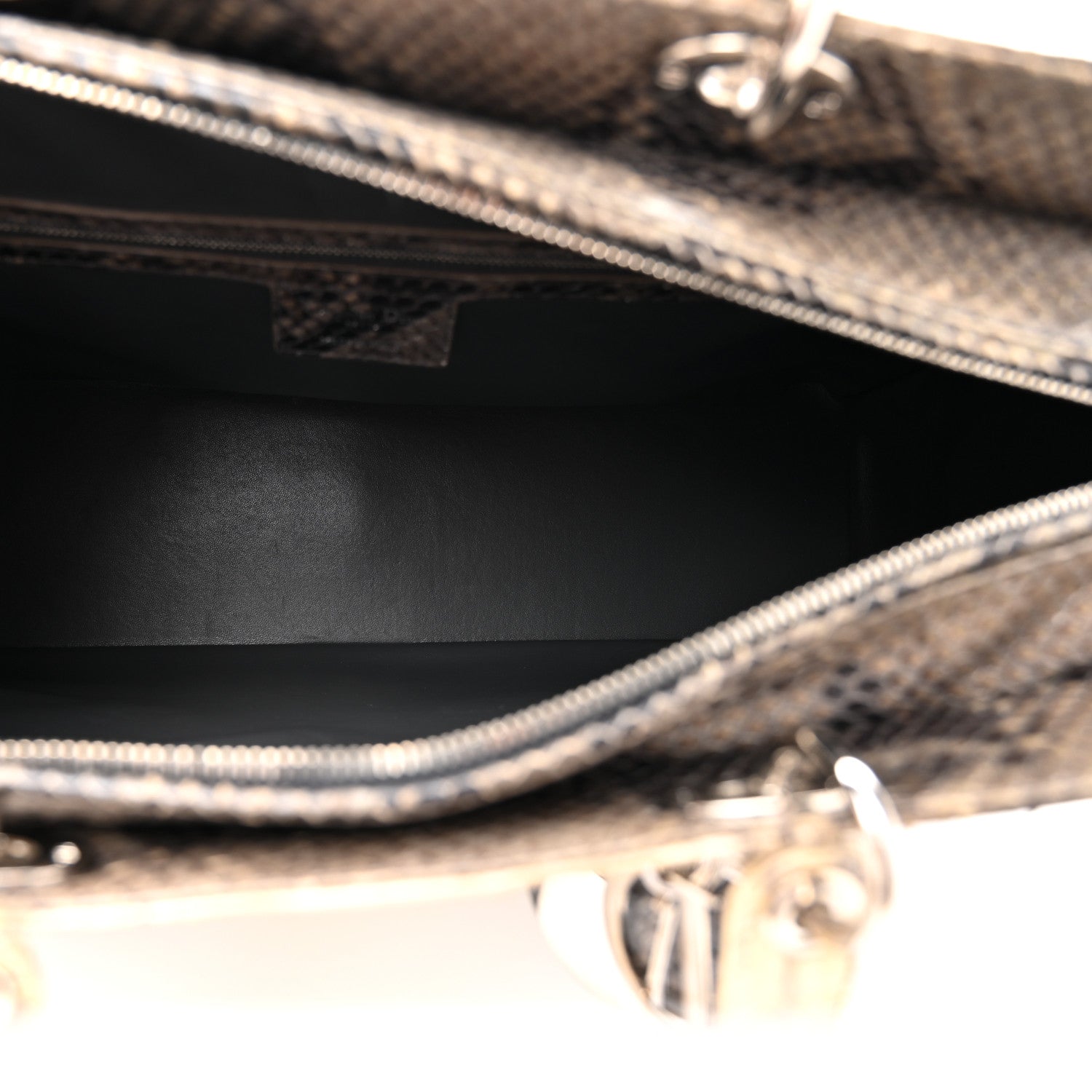 Christian Dior Snakeskin Extra Large Lady Dior Beige 5 of 10