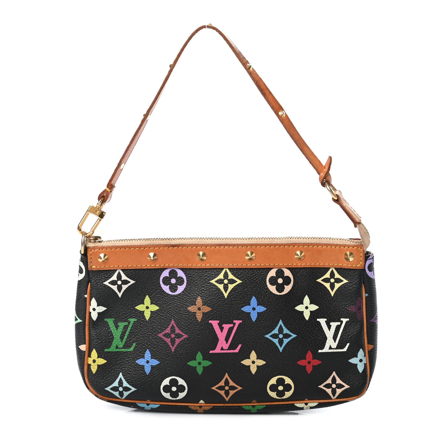Monogram Multicolor Pochette Accessories Black