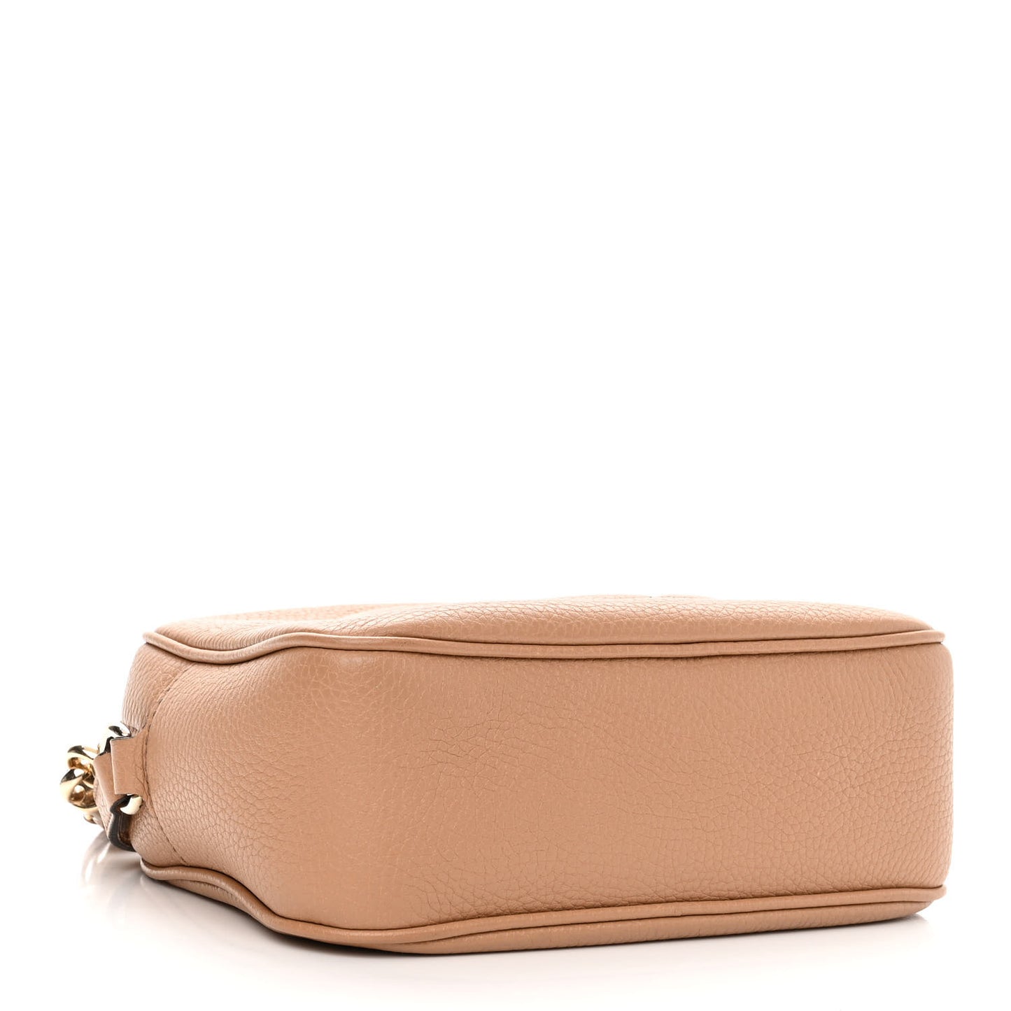 Pebbled Calfskin Small Soho Disco Bag Rose Beige