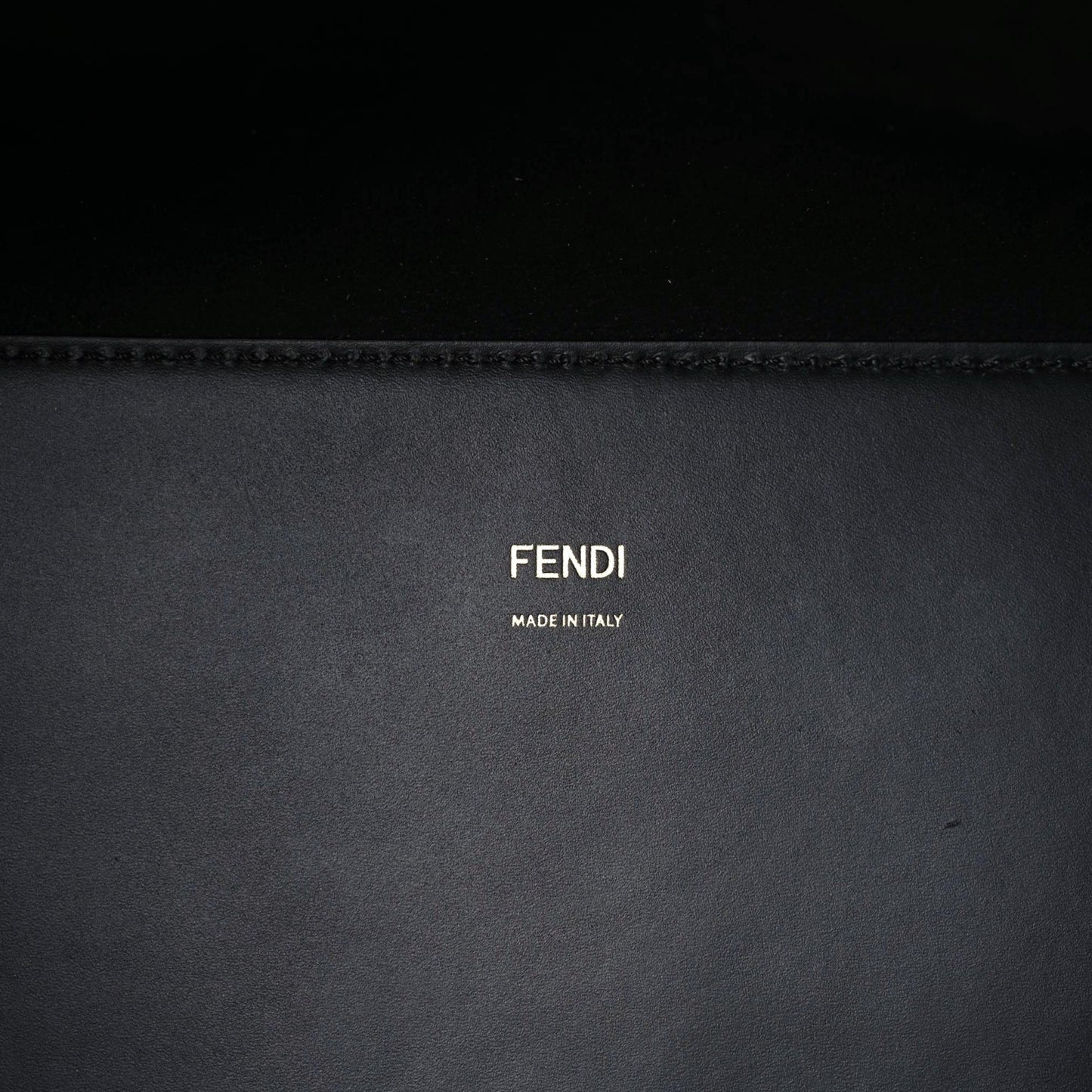 Vitello King Plexiglass Medium Fendi Sunshine Shopper Tote Black
