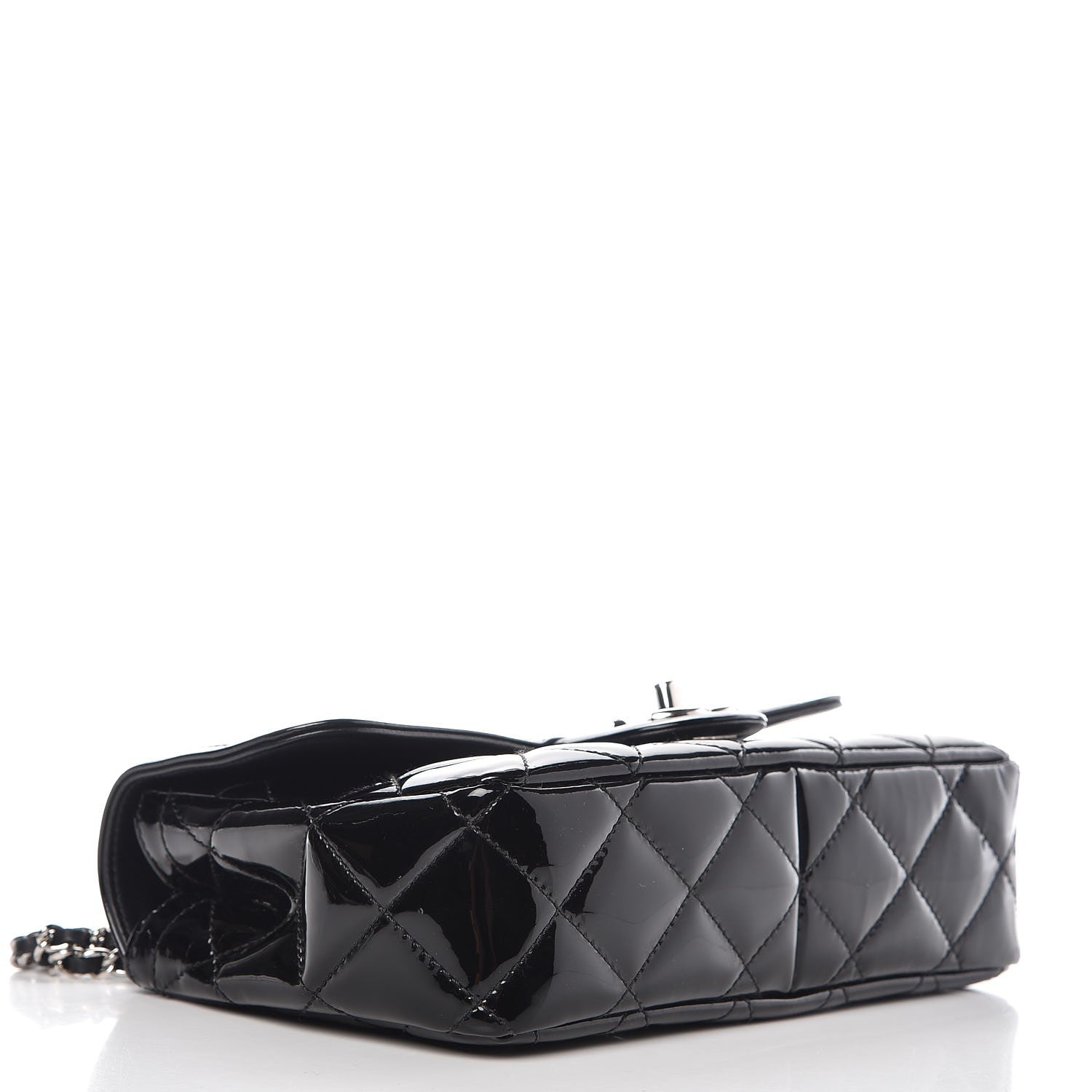 Chanel Patent Quilted Small Coco Shine Flap Black 4 of 9