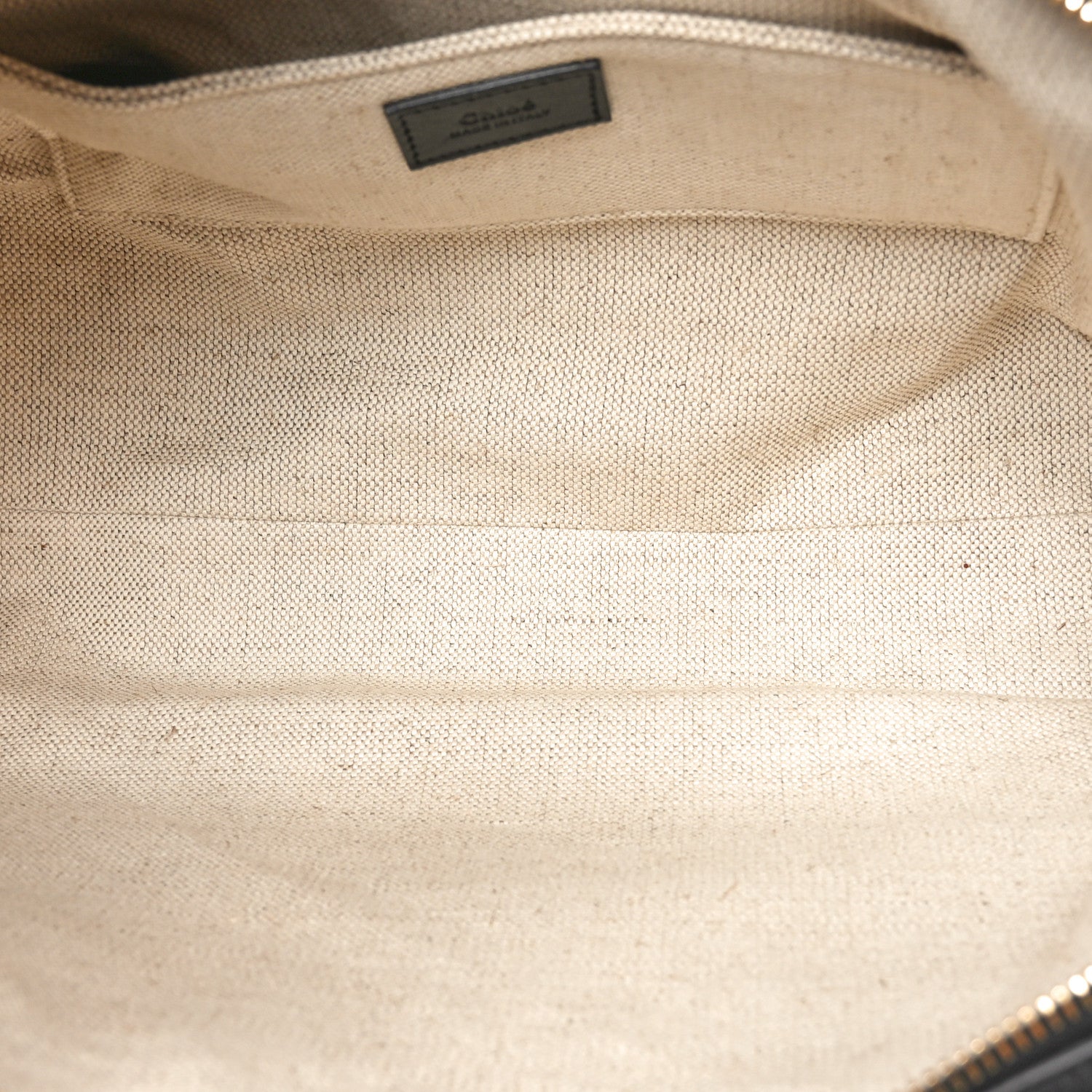 Chloe Natural Shiny Calfskin Large Paraty 24 Bag Black 5 of 8