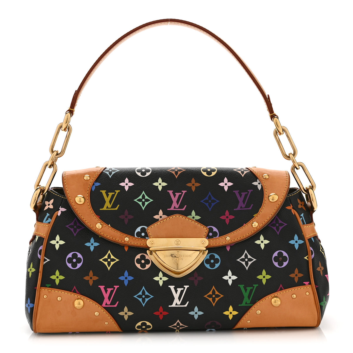 Louis Vuitton Monogram Multicolor Beverly MM Black 1 of 10