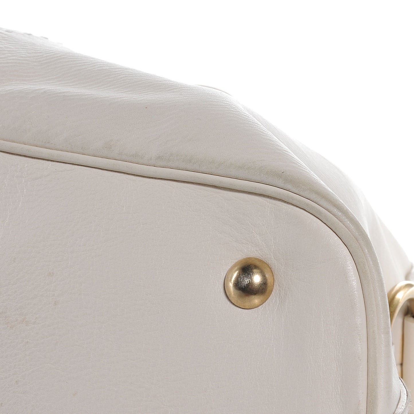 Leather Large Muse Ivory