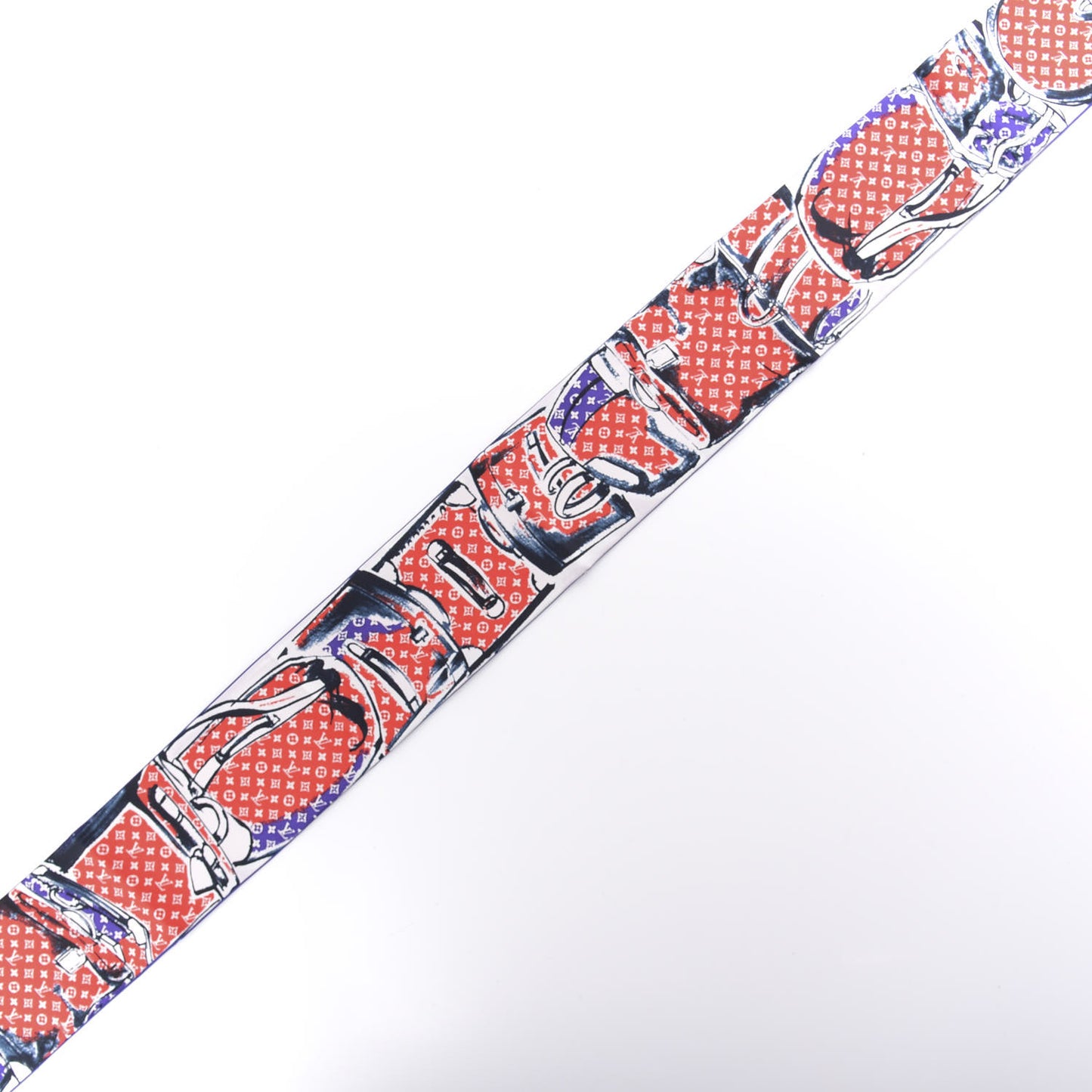 Silk Monogram Trunks Bandeau Coquelicot
