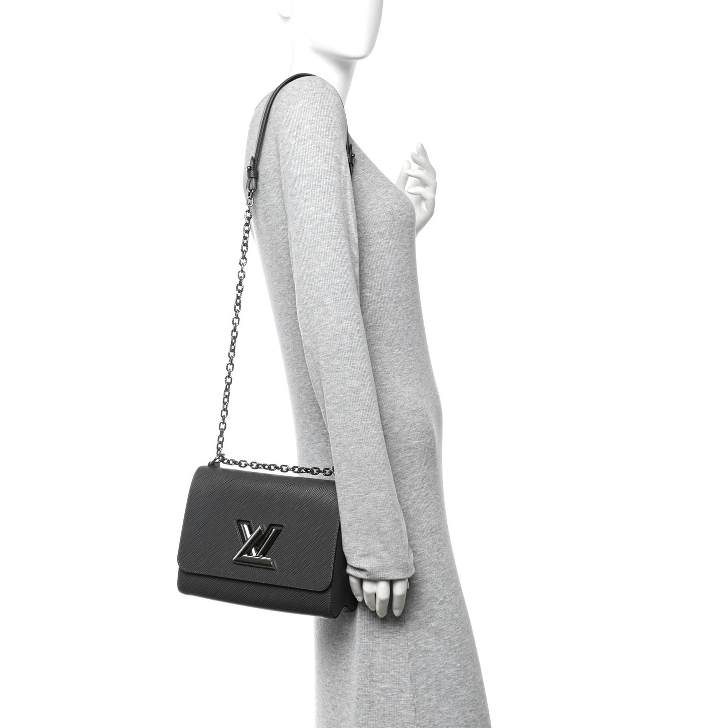 Epi Twist Shoulder Bag MM Etain